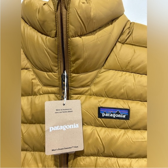 Patagonia Men’s Medium Down Sweater Puffer Vest Raptor Brown NWT Puff Insulated - Picture 4 of 5
